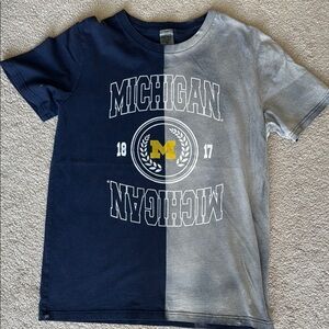 Women’s oversize Navy and Gray Michigan T-Shirt